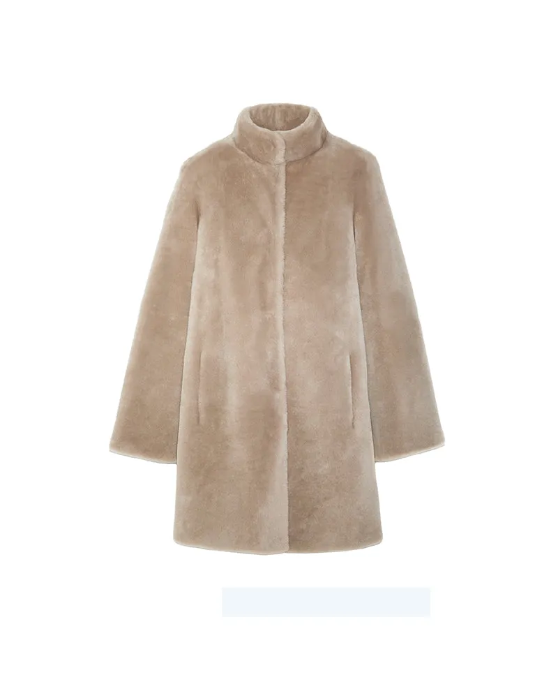 The Jenna Shearling Coat in Multiple Colors