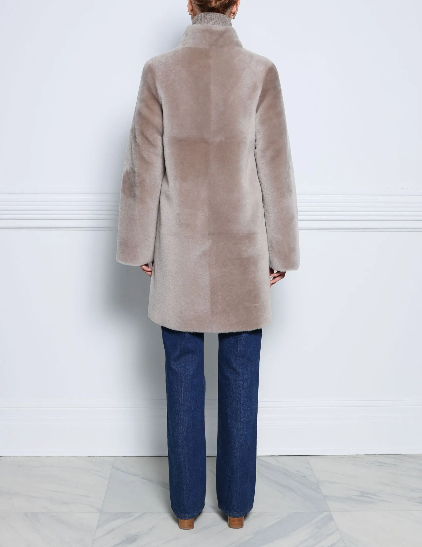 The Jenna Shearling Coat in Multiple Colors