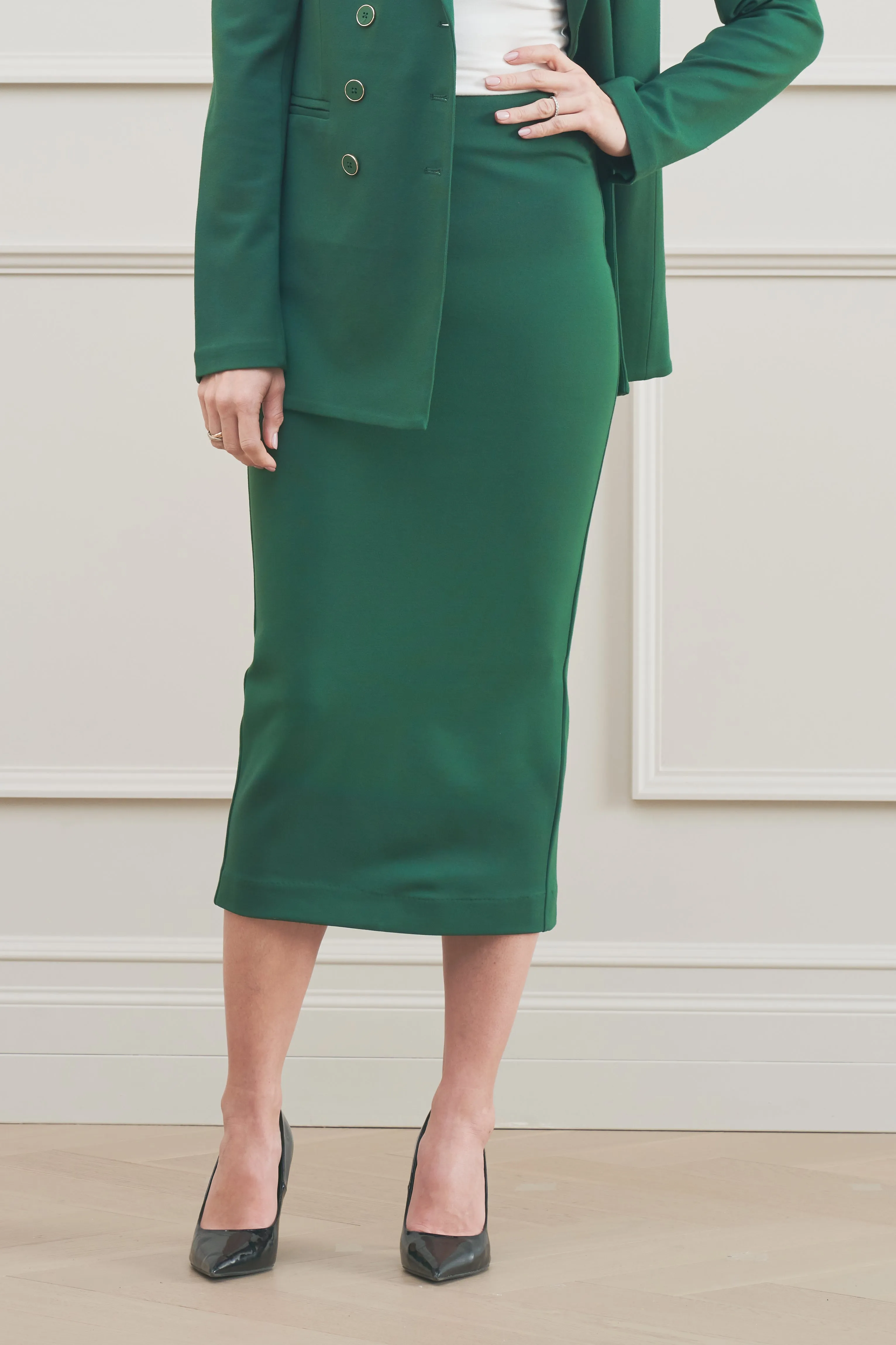 The Stella Skirt Forest Green