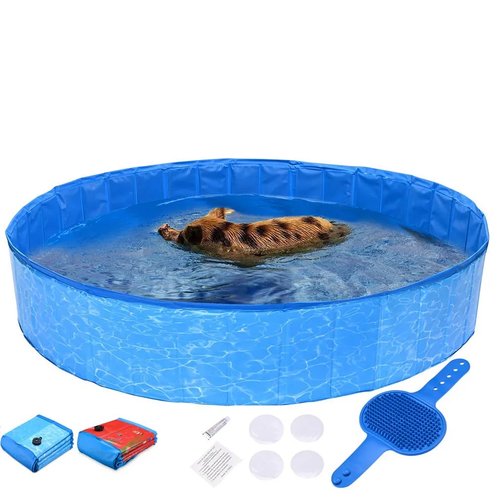 TheLAShop Foldable Pools for Dogs Pet Kiddie Indoor Outdoor Use