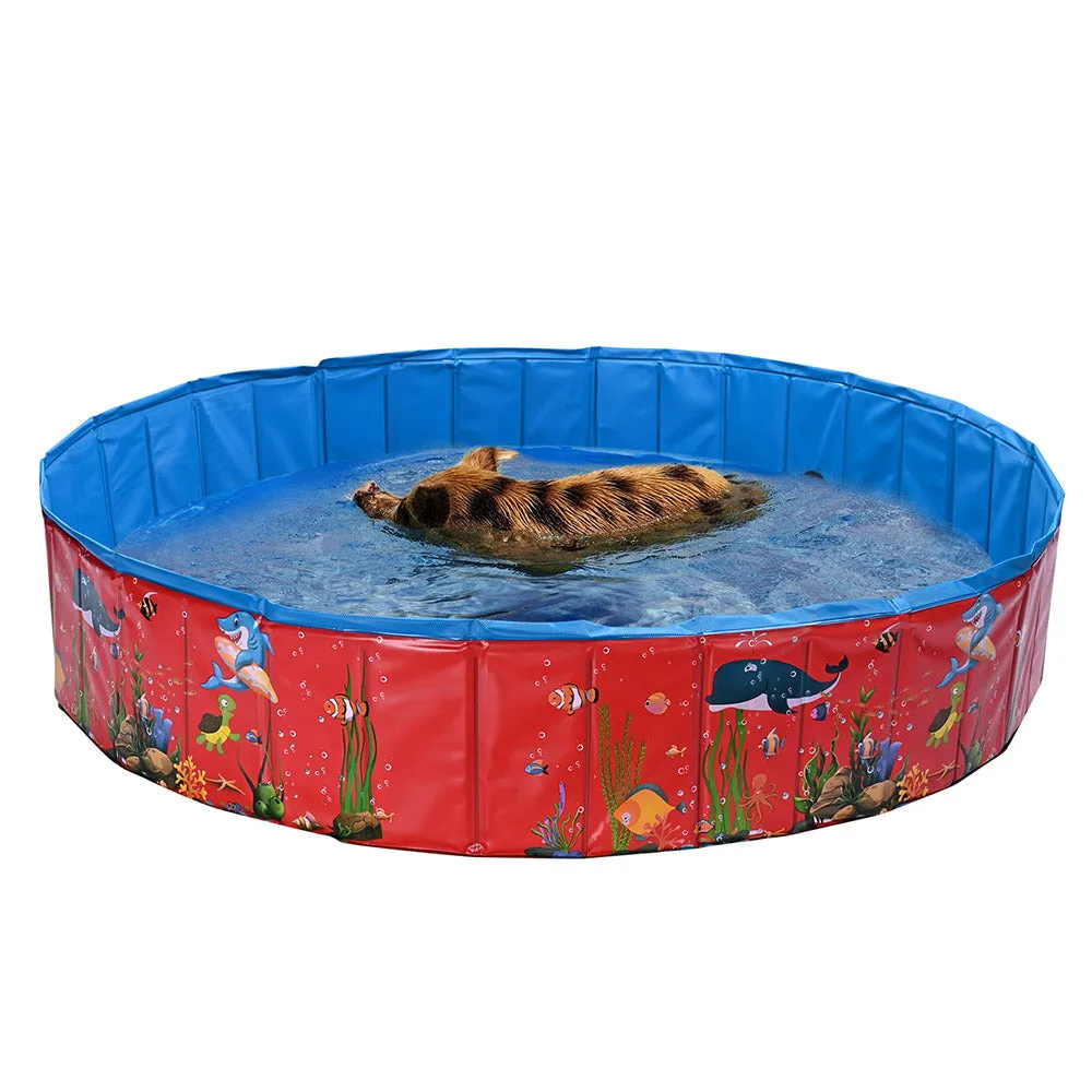 TheLAShop Foldable Pools for Dogs Pet Kiddie Indoor Outdoor Use