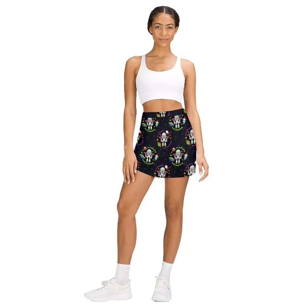 To Infinity And Beyond Athletic A-Line Skirt With Pocket