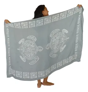 Turtle Sarong | Grey Sarong | Sarong Cover up | Pareo