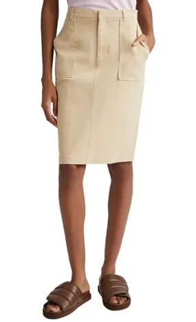 Twill Pencil Skirt