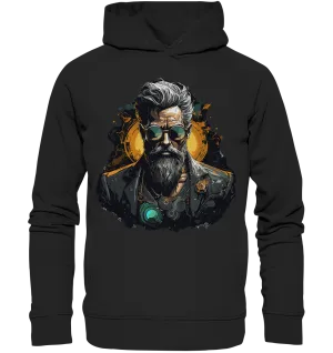 Unisex Bio-Hoodie mit Gentleman Motiv „CTO“