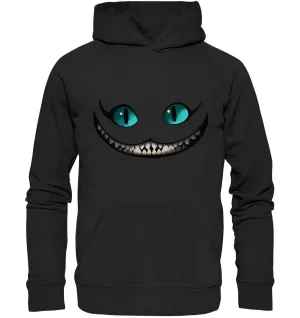 Unisex Bio-Hoodie mit Grinsekatze