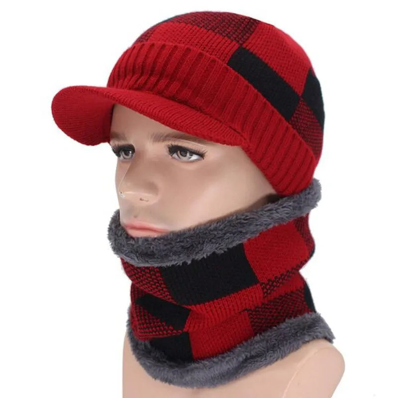 Visor Beanie with Optional Matching Scarf