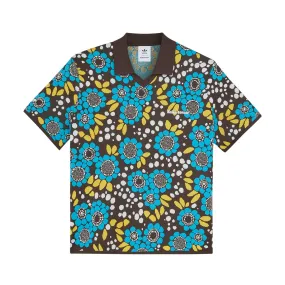   Wales Bonner Knit Floral Polo Tee 'Multi'