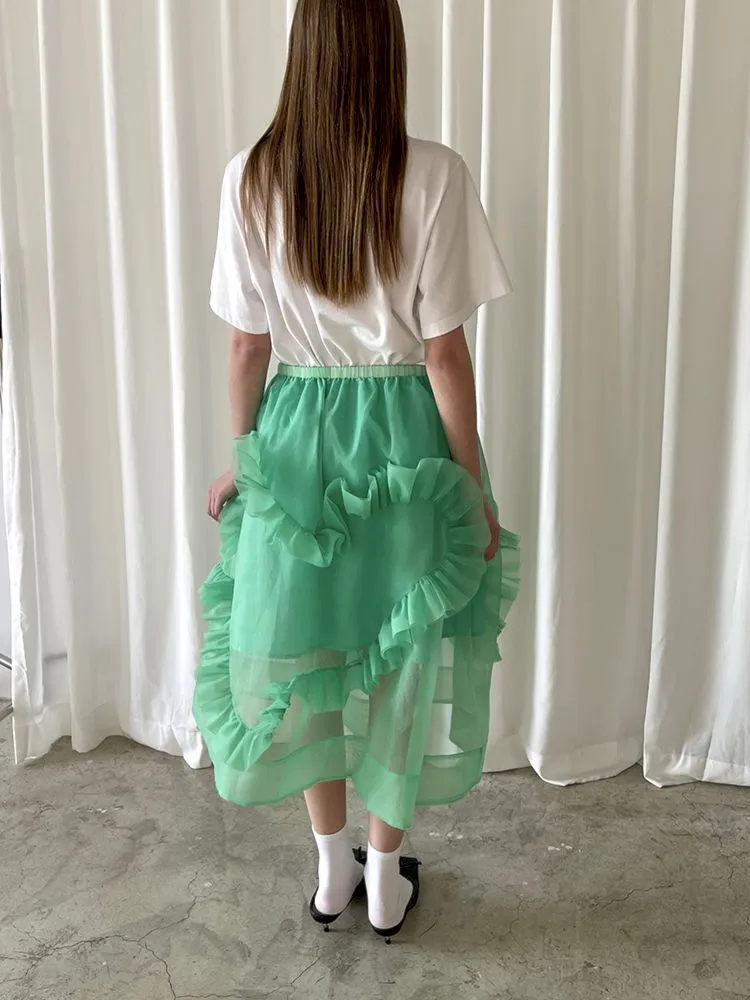 Wave Lace Poncho Half Skirt【s0000007461】