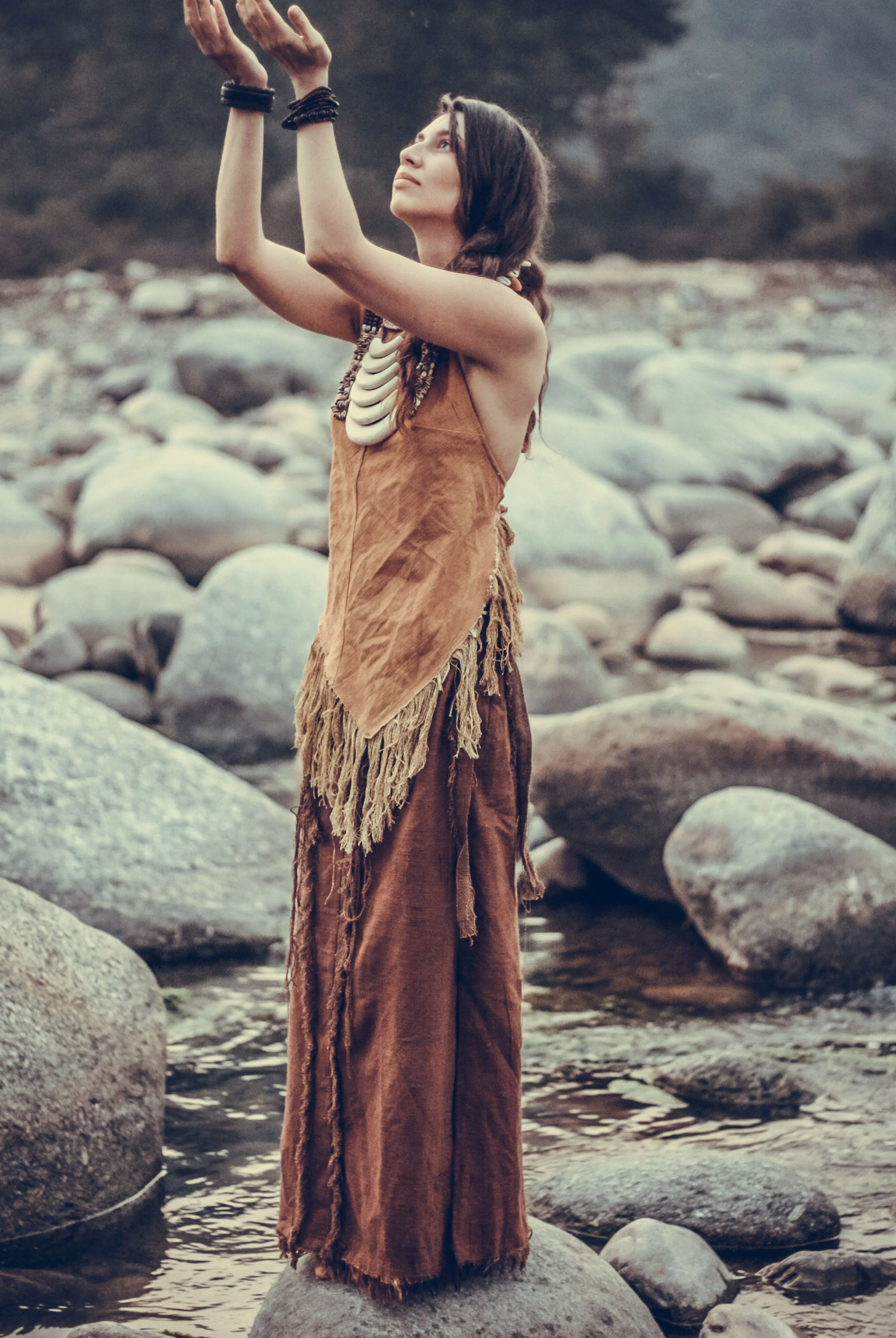 Wise Tree Skirt ~ Handwoven Khadi Cotton