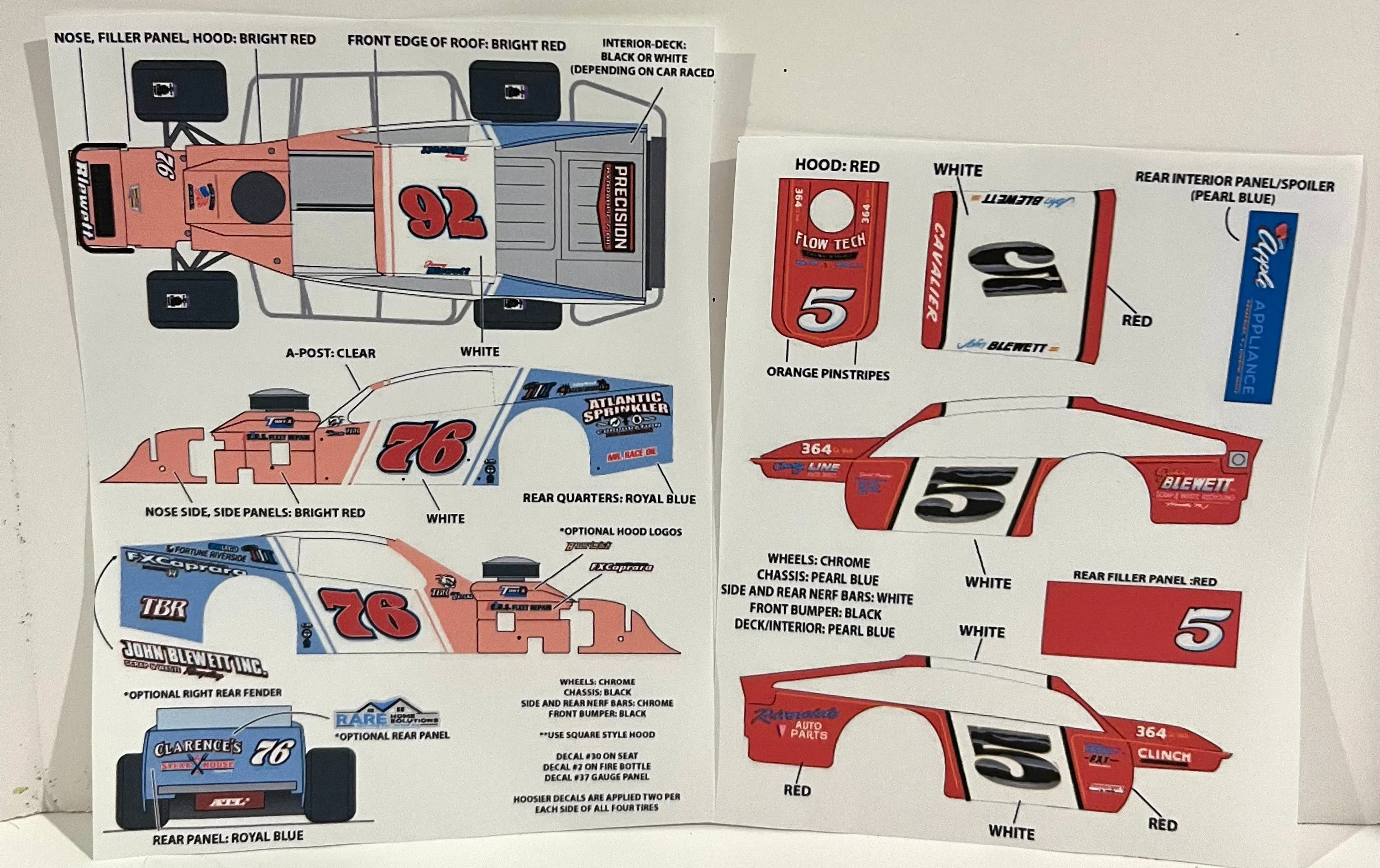 WMCC#0576 Jimmy Blewett Decals