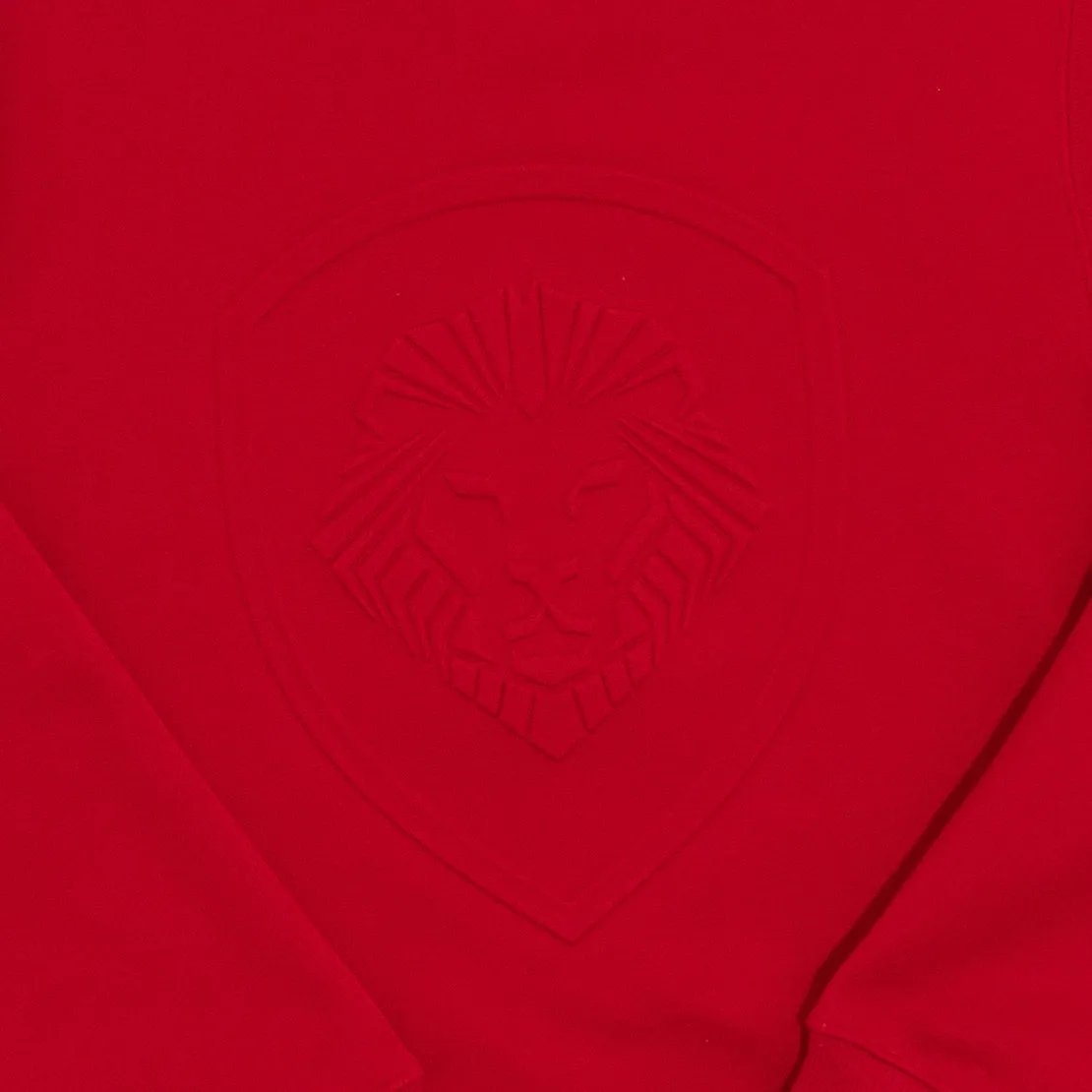 Women's VT Lion Shield Embossed Red Sweater