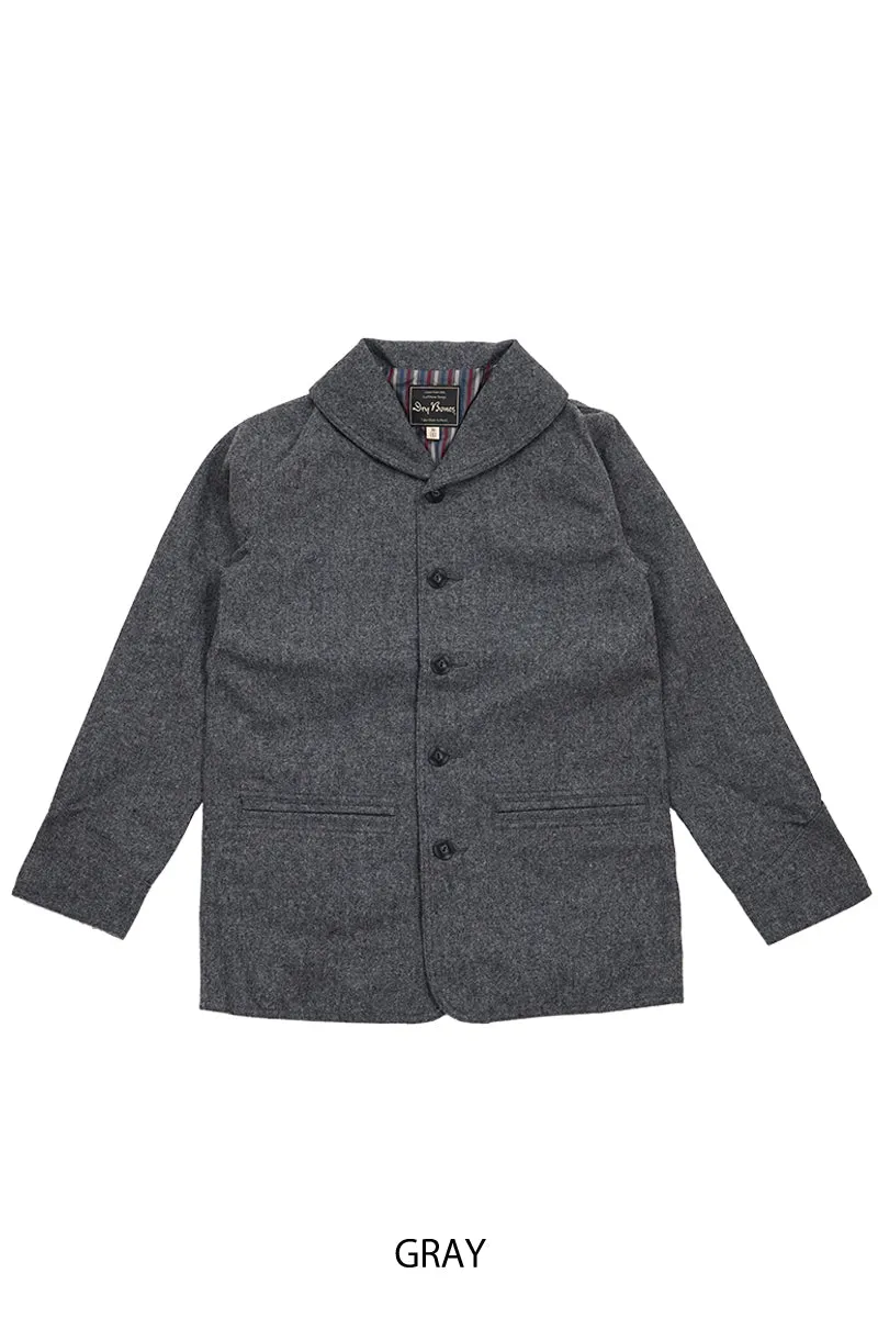 Wool Melton Shawl Collar Jacket