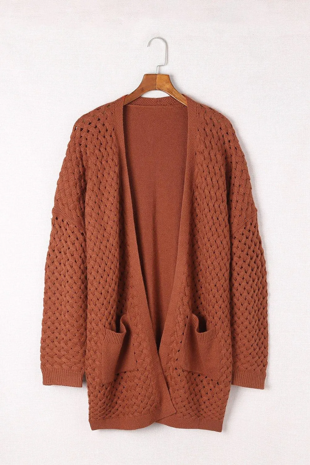 Woven Knitted Cardigan