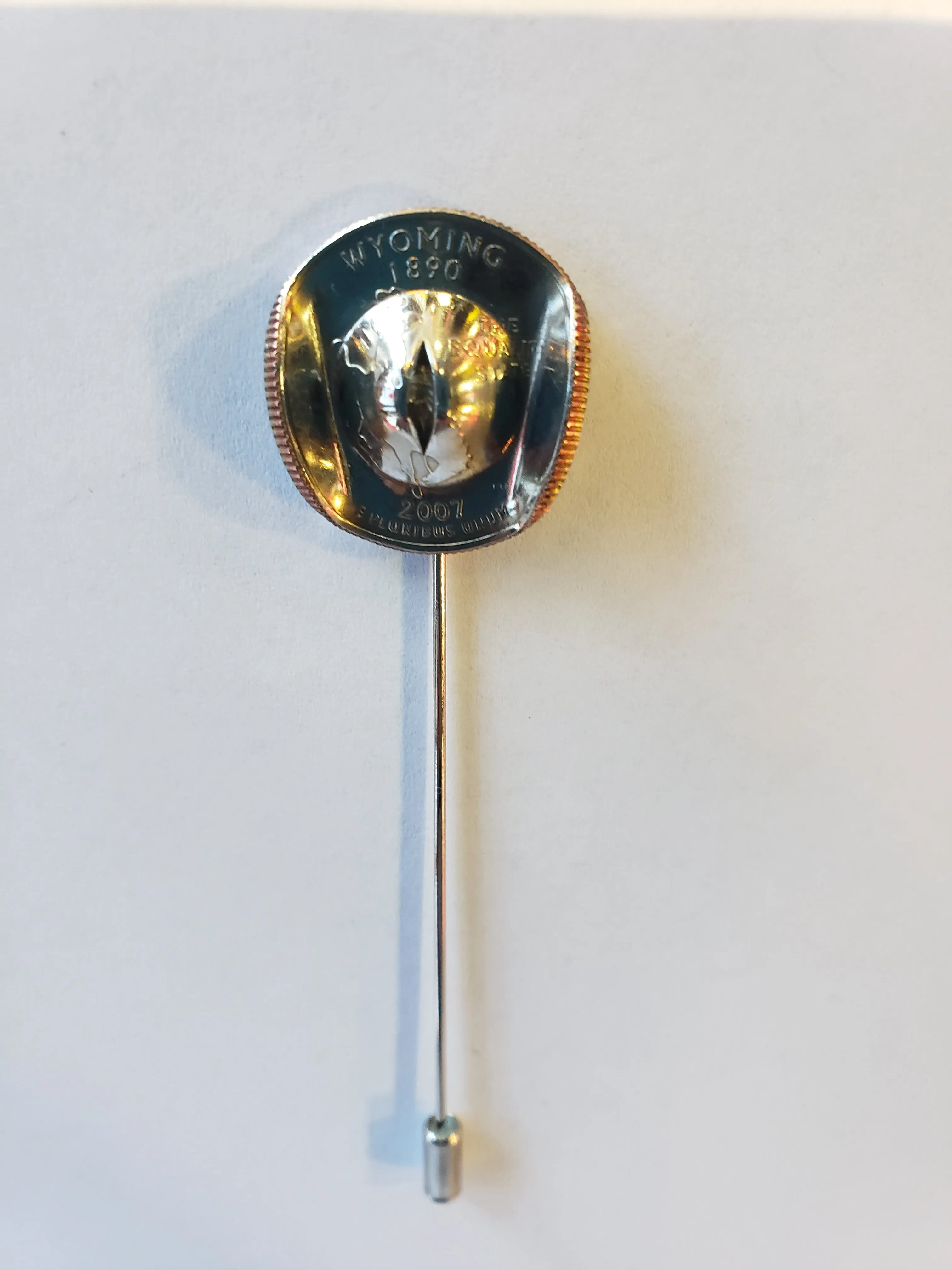 Wyoming Quarter Lapel Pin