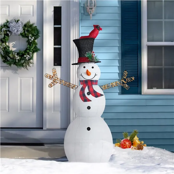 Yaheetech 5 FT Lighted Christmas Snowman