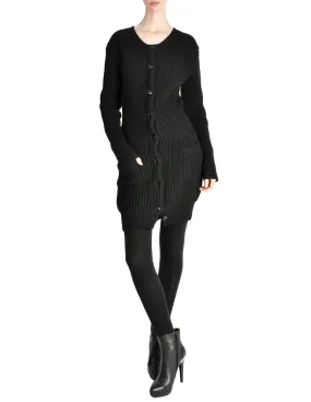 Yohji Yamamoto Vintage Black Knit Long Sweater