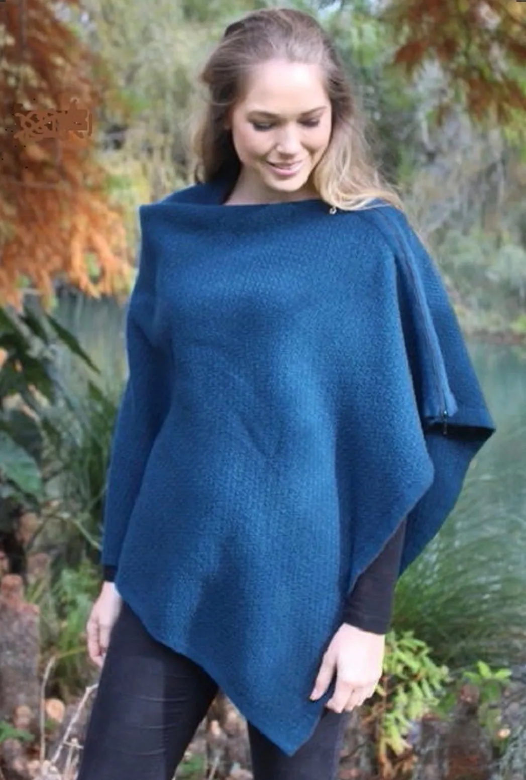 Zippered Wrap Poncho